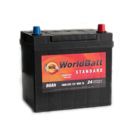 World Batt Standard 60 Ah 480 A JAPAN