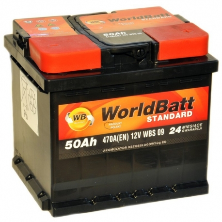 World Batt Standard 50 Ah 470 A