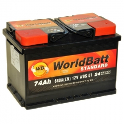 World Batt Standard 74 Ah 680 A