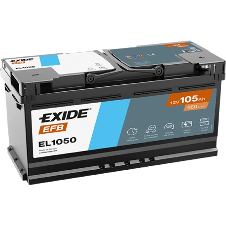 EXIDE EFB 105Ah 950A